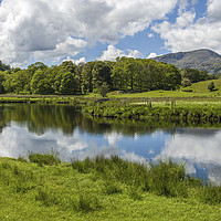 Buy canvas prints of River Brathay Great Langdale Valley Lake District by Nick Jenkins