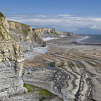 Buy canvas prints of The Glamorgan Heritage Coast South Wales by Nick Jenkins