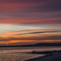 Buy canvas prints of Sunset at Ogmore by Sea South Wales by Nick Jenkins