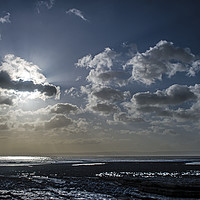 Buy canvas prints of Morning Sky over Llantwit Major Beach by Nick Jenkins