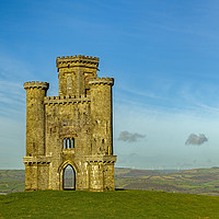 Buy canvas prints of Paxtons Tower above the Tywi Valley Carmarthenshir by Nick Jenkins