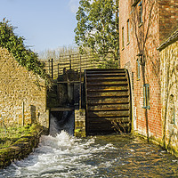 Buy canvas prints of The Old Mill Lower Slaughter in February by Nick Jenkins