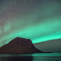 Buy canvas prints of Aurora Borealis over Kirkjufell Iceland by Nick Jenkins
