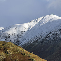 Buy canvas prints of Fells above Troutbeck in Winter Lake District by Nick Jenkins