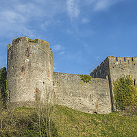 Buy canvas prints of Chepstow Norman Castle Monmouthshire South Wales  by Nick Jenkins