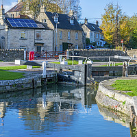 Buy canvas prints of Canal Lock Kennet and Avon Canal Bradford on Avon by Nick Jenkins