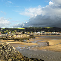 Buy canvas prints of Burry Port Beach and Coast Carmarthenshire Wales by Nick Jenkins