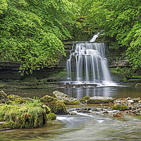 Buy canvas prints of Waterfalls West Burton Yorkshire Dales by Nick Jenkins