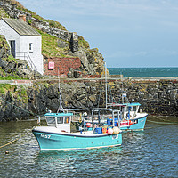 Buy canvas prints of Porthgain Harbour north Pembrokeshire coast Wales by Nick Jenkins