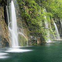 Buy canvas prints of Plitvice National Park Waterfalls in Croatia by Nick Jenkins
