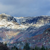 Buy canvas prints of Harrison Stickle  Pavey Ark Lake District Cumbria  by Nick Jenkins