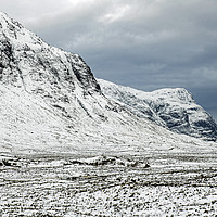 Buy canvas prints of Glencoe Scottish Highlands in Winter Snow by Nick Jenkins