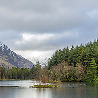 Buy canvas prints of Glencoe Lochan in the Scottish Highlands Glencoe by Nick Jenkins