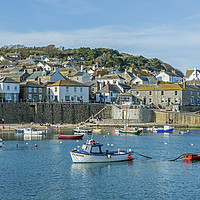 Buy canvas prints of The South Cornish Coastal Village of Mousehole by Nick Jenkins