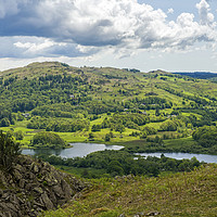 Buy canvas prints of View Across the Rothay Valley Lake District  by Nick Jenkins