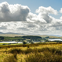 Buy canvas prints of Usk Reservoir in the Western Brecon Beacons  by Nick Jenkins
