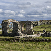 Buy canvas prints of Church Ruins on Llanddwyn Island Anglesey by Nick Jenkins