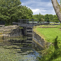 Buy canvas prints of The Vale of Neath canal near Resolven by Nick Jenkins