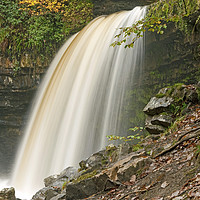 Buy canvas prints of Scwd Gwladys Waterfall Vale of Neath South Wales by Nick Jenkins