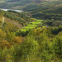 Buy canvas prints of The Upper Talybont Valley Brecon Beacons in Autumn by Nick Jenkins