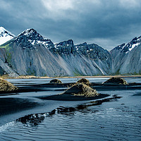 Buy canvas prints of Vestrahorn Mountains near Hofn Iceland by Nick Jenkins