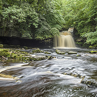 Buy canvas prints of West Burton Waterfall Yorkshire Dales by Nick Jenkins