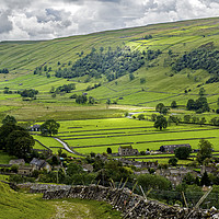Buy canvas prints of Looking down Upper Wharfedale Yorkshire Dales by Nick Jenkins