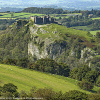 Buy canvas prints of Carreg Cennen Castle Black Mountain South Wales by Nick Jenkins