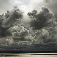Buy canvas prints of Menacing Clouds over the Bristol Channel by Nick Jenkins