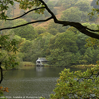 Buy canvas prints of The Boathouse on Rydal Water Lake District Cumbria by Nick Jenkins