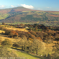 Buy canvas prints of Sugarloaf from Llangattock Escarpment Brecon Beaco by Nick Jenkins