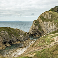 Buy canvas prints of Stair Hole Bay next to Lulworth Cove Dorset Coast  by Nick Jenkins