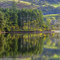 Buy canvas prints of Pontsticill Reservoir Reflections Brecon Beacons  by Nick Jenkins