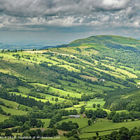 Buy canvas prints of Duffryn Crawnon Valley Brecon Beacons south wales by Nick Jenkins
