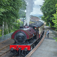 Buy canvas prints of Steam Locomotive Lakeside and Haverthwaite Railway by Nick Jenkins