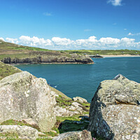 Buy canvas prints of Whitesands Bay from St David's Head Pembrokeshire by Nick Jenkins