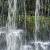 Buy canvas prints of The lower section of the Upper Ddwli Waterfall  by Nick Jenkins