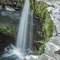 Buy canvas prints of Scwd Gwladys falls from above in the Vale of Neath by Nick Jenkins