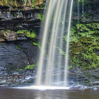Buy canvas prints of Scwd Gwladys waterfall River Pyrddin Vale of Neath by Nick Jenkins
