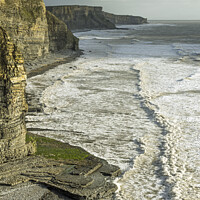 Buy canvas prints of The Glamorgan Heritage Coast looking east south Wa by Nick Jenkins