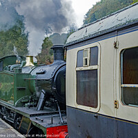 Buy canvas prints of Steam Engine at Norchard Forest of Dean Railway by Nick Jenkins