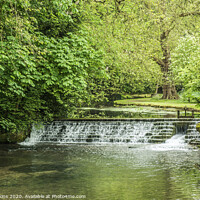 Buy canvas prints of River Eye running through Lower Slaughter Cotswold by Nick Jenkins