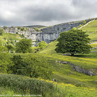 Buy canvas prints of Malham Cove at the top of Malhamdale in the Yorksh by Nick Jenkins