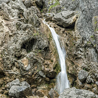 Buy canvas prints of Gordale Scar and waterfall near Malham Yorkshire D by Nick Jenkins