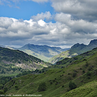 Buy canvas prints of Looking Up the Great Langdale Valley Lake District by Nick Jenkins