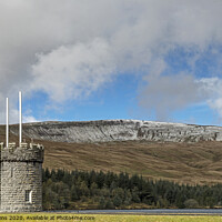 Buy canvas prints of Fan Fawr from the Beacons Reservoir  by Nick Jenkins