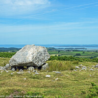 Buy canvas prints of Arthurs Stone on Cefn Bryn Ridge Gower Peninsula by Nick Jenkins