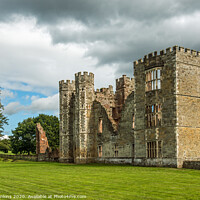 Buy canvas prints of Cowdray Castle in the town of Midhurst West Sussex by Nick Jenkins
