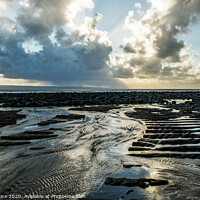 Buy canvas prints of Sunlight on the sand Llantwit Major Beach  by Nick Jenkins