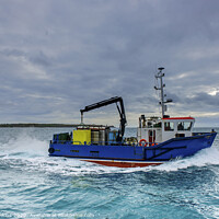 Buy canvas prints of The Lyonesse Lady en route to St Agnes Scilly Isle by Nick Jenkins